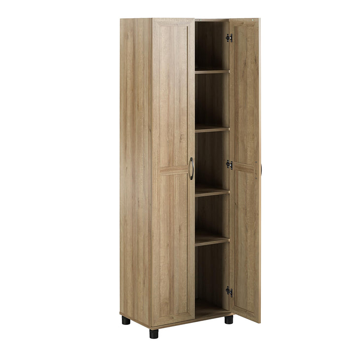 Basin Framed 24 Inch Utility Cabinet - Natural