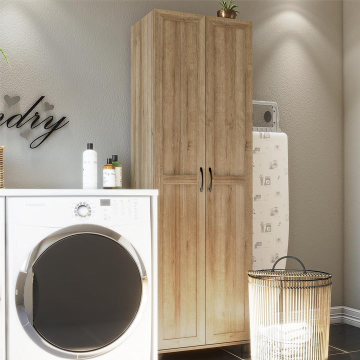 Basin Framed 24 Inch Utility Cabinet - Natural