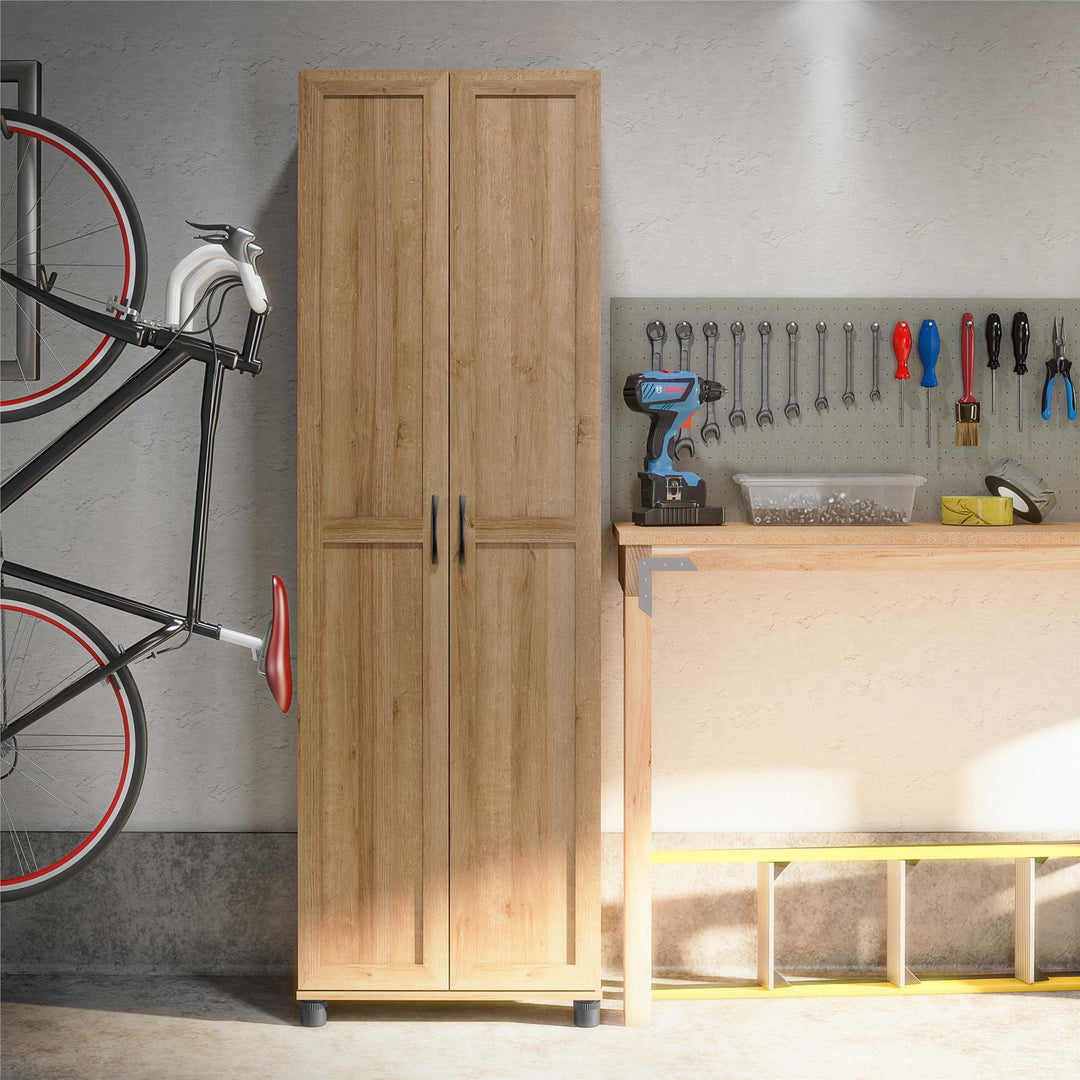 Basin Framed 24 Inch Utility Cabinet - Natural