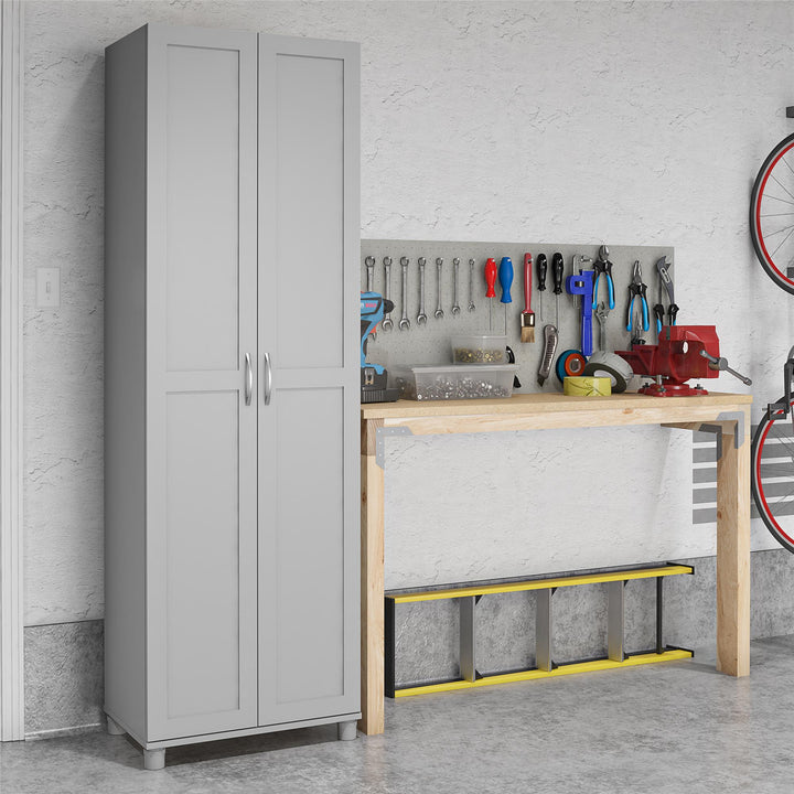 Basin Framed 24 Inch Utility Cabinet - Dove Gray