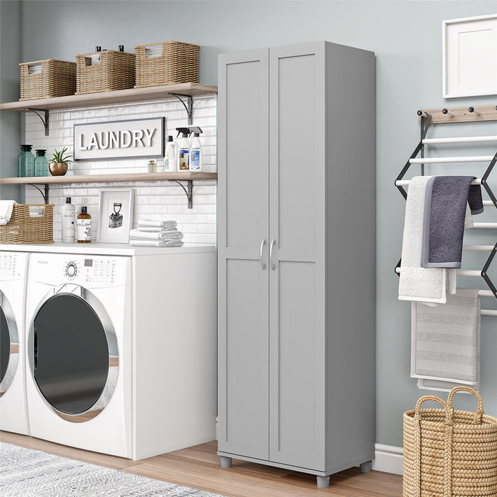 Basin Framed 24 Inch Utility Cabinet - Dove Gray
