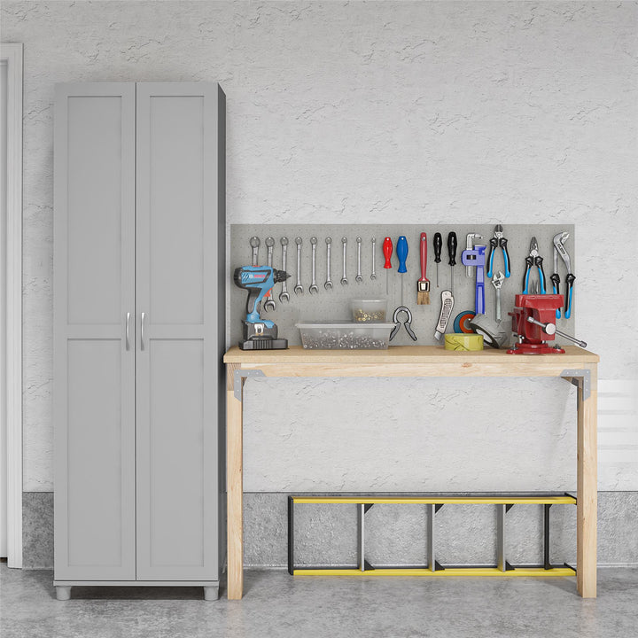 Basin Framed 24 Inch Utility Cabinet - Dove Gray