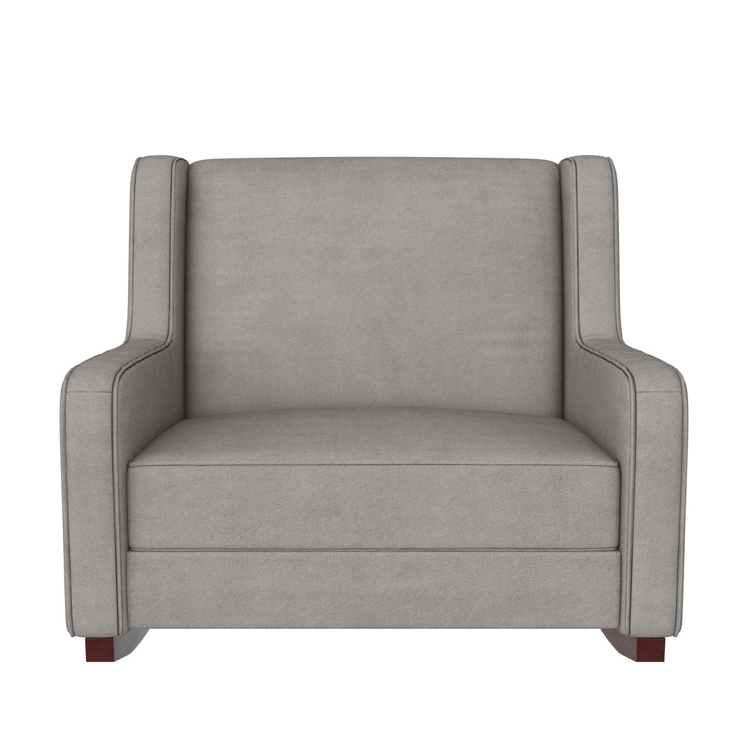 Hadley Extra Wide Double Rocker Chair for Comfort -  Taupe