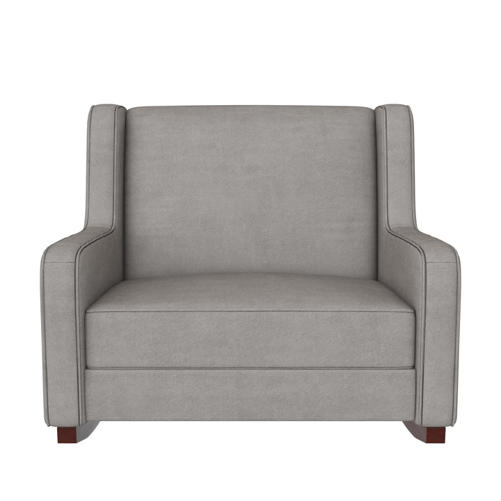 Hadley Extra Wide Double Rocker Chair for Comfort -  Taupe