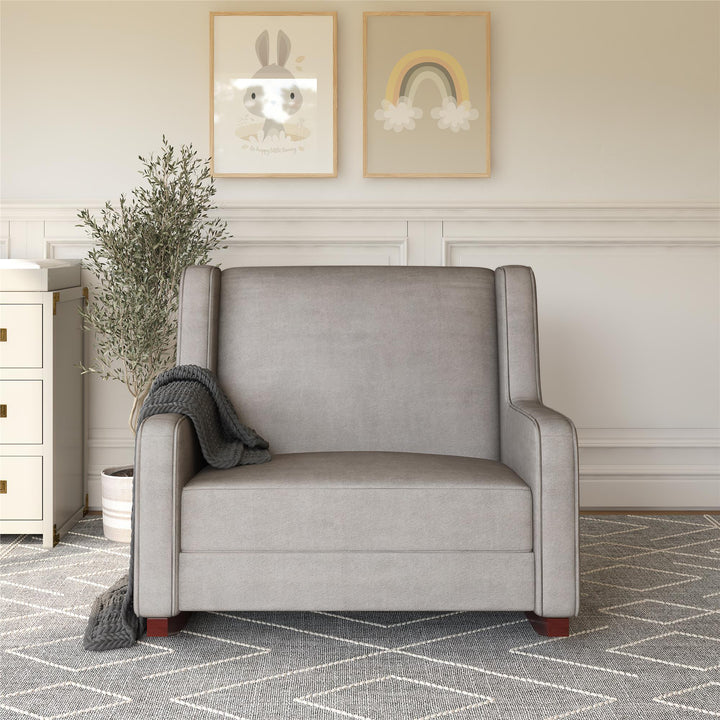 Hadley Double Rocker Chair Extra Wide -  Taupe