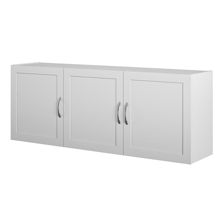 Basin Framed 54 Inch Wall Cabinet with 6 Shelves - Dove Gray