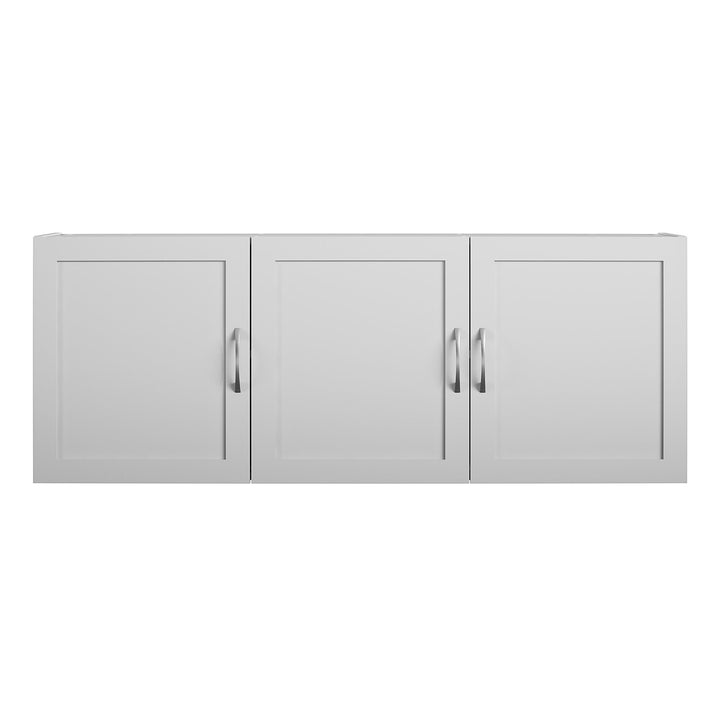 Basin Framed 54 Inch Wall Cabinet with 6 Shelves - Dove Gray