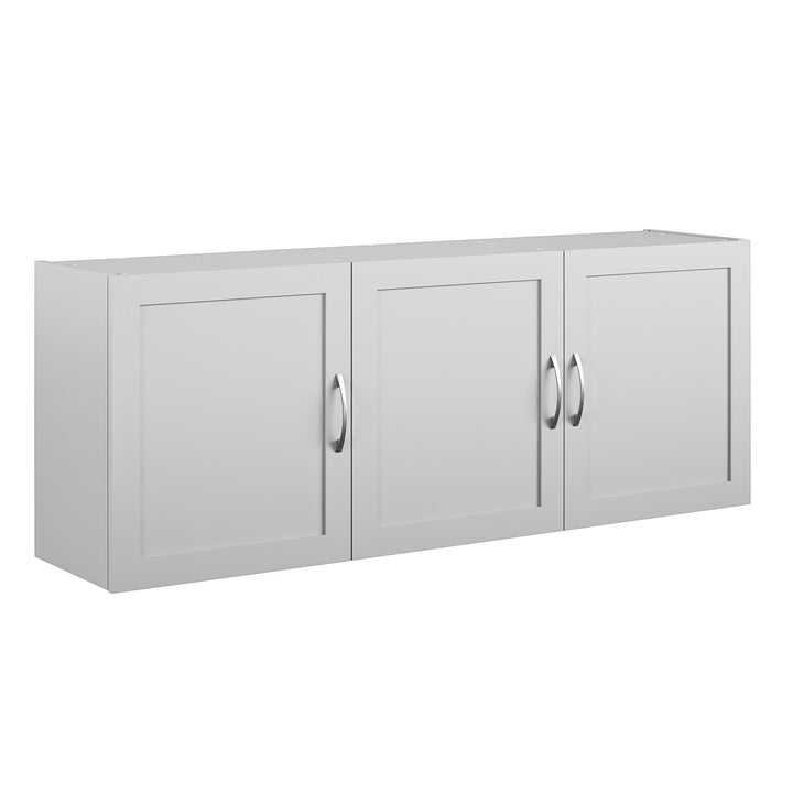 Basin Framed 54 Inch Wall Cabinet with 6 Shelves - Dove Gray