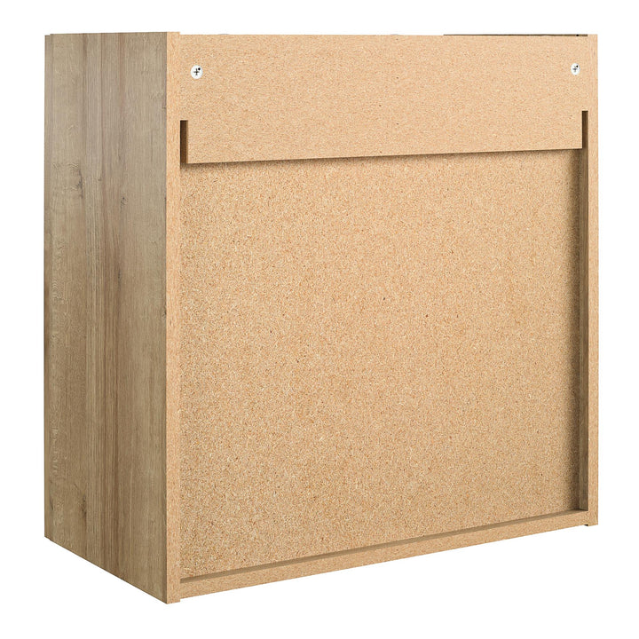 Basin Framed 24 Inch Wall Cabinet with 2 Shelves - Natural - 2 Door