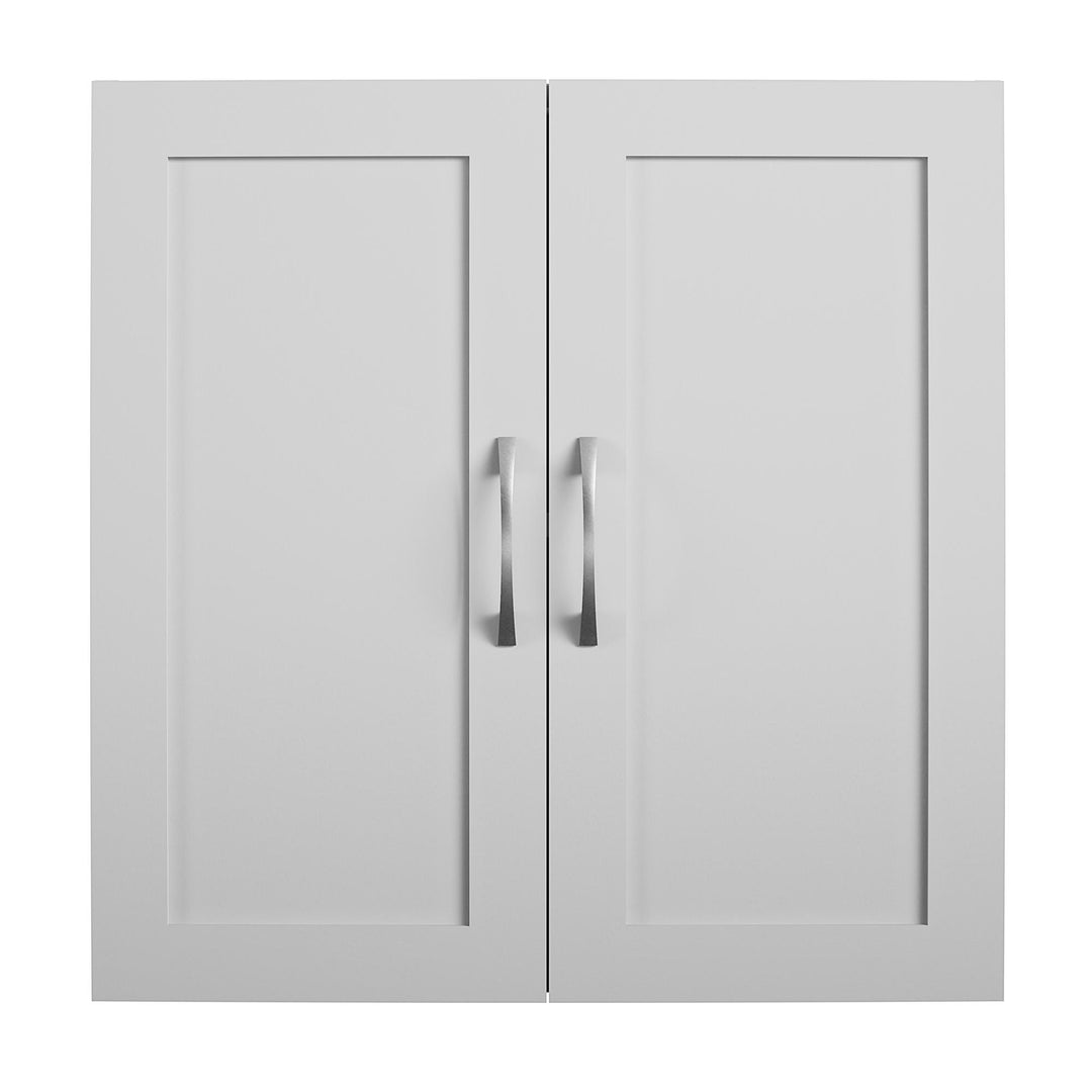 Basin Framed 24 Inch Wall Cabinet with 2 Shelves - Dove Gray