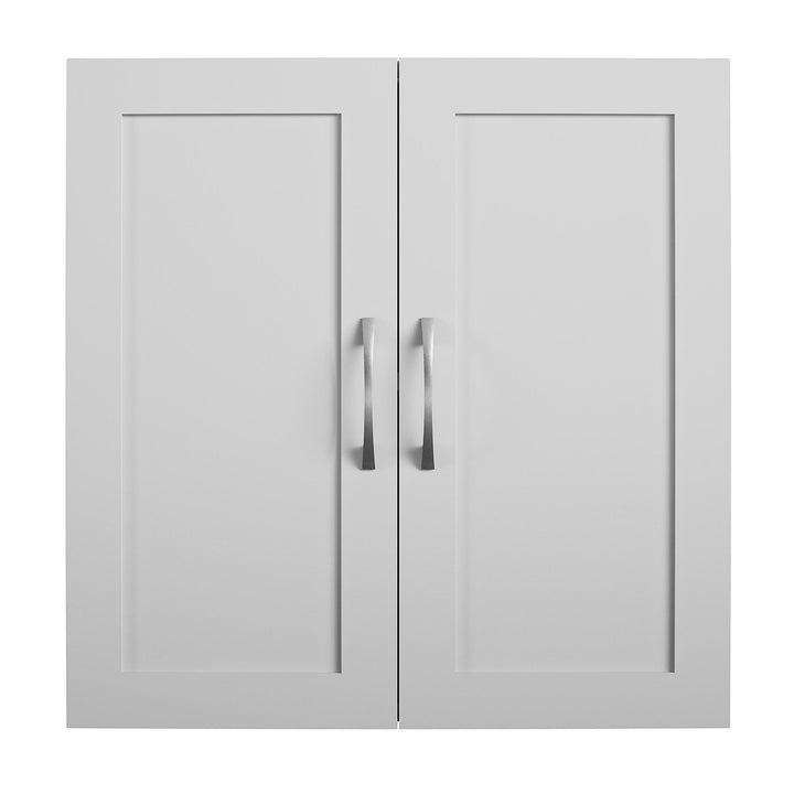 Basin Framed 24 Inch Wall Cabinet with 2 Shelves - Dove Gray