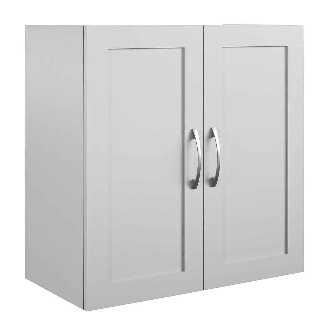 Basin Framed 24 Inch Wall Cabinet with 2 Shelves - Dove Gray