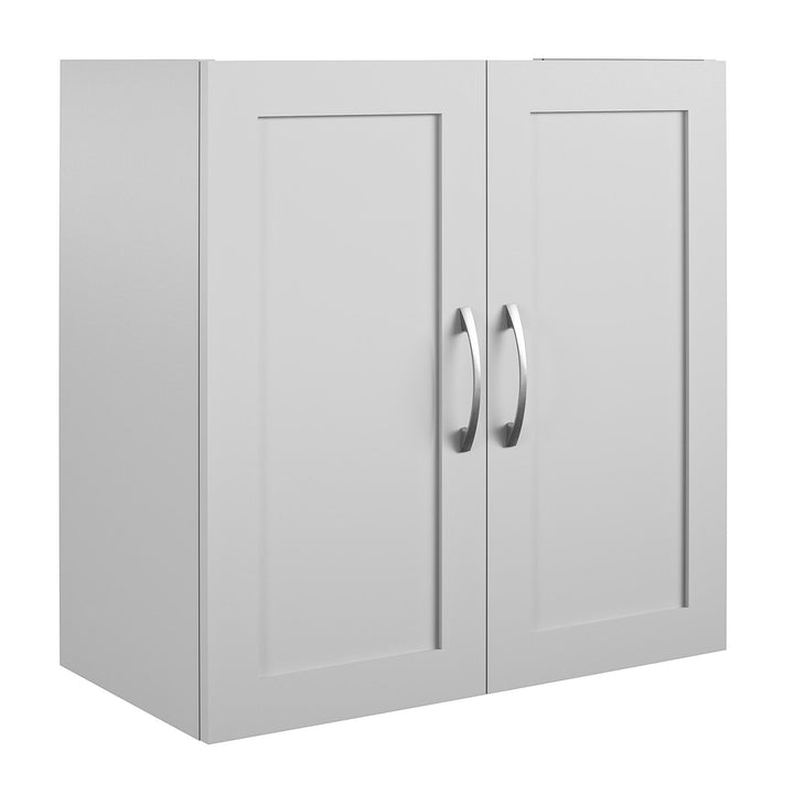 Basin Framed 24 Inch Wall Cabinet with 2 Shelves - Dove Gray