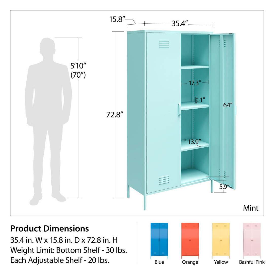 Store and organize with Cache tall cabinet -  Blue