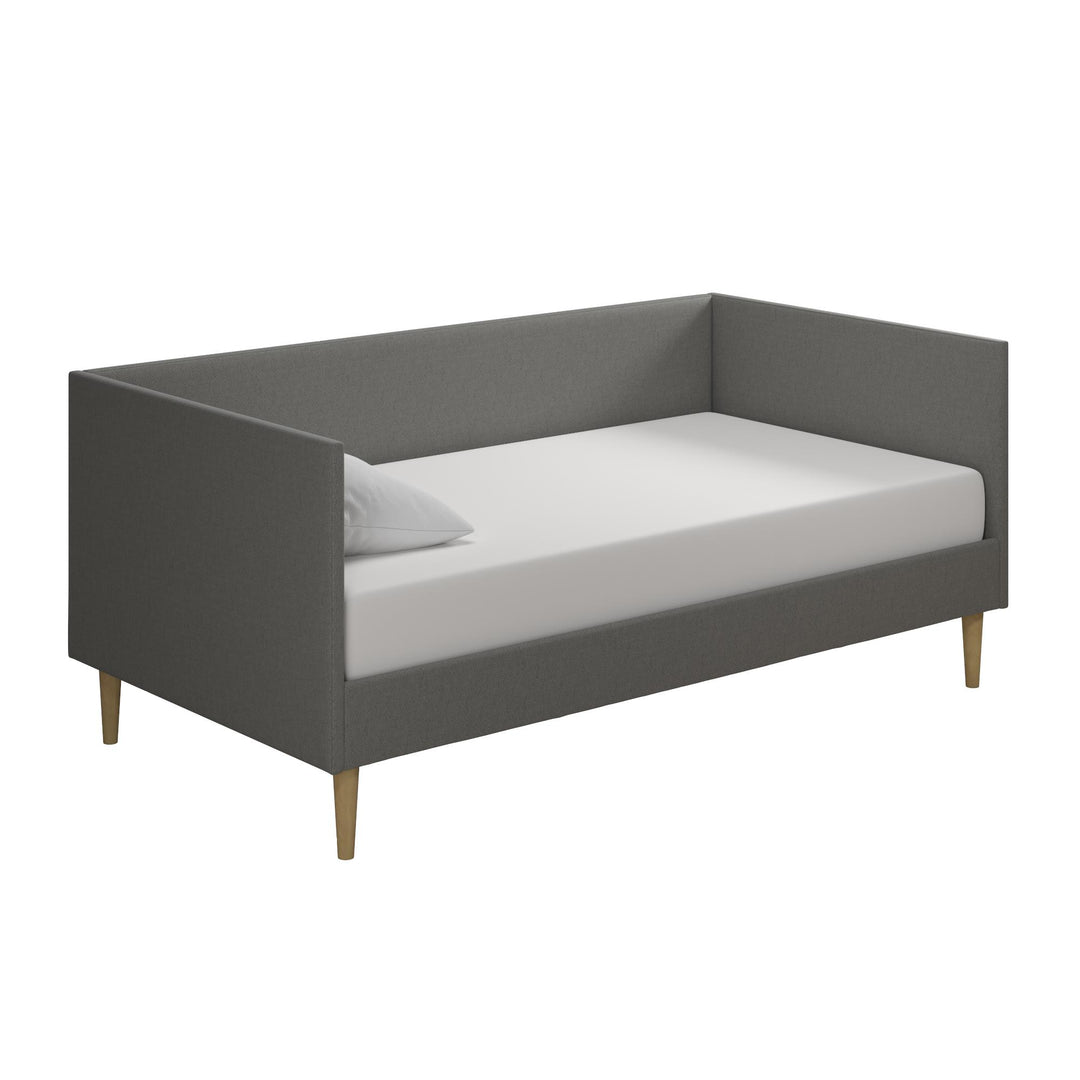 Franklin Mid Century Upholstered Daybed Contemporary Design - Grey Linen - Twin
