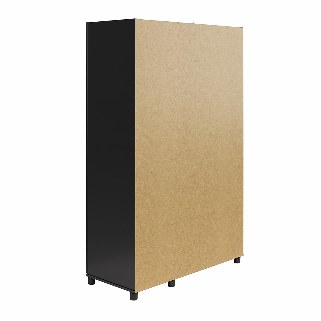 Basin Framed 3 Door Wardrobe - Black