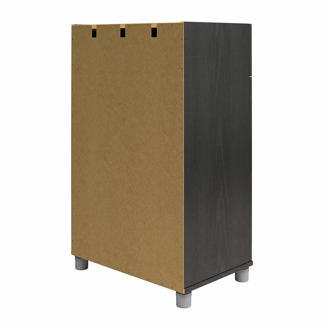 Camberly Framed 2 Door/1 Drawer Storage Cabinet - Black Oak