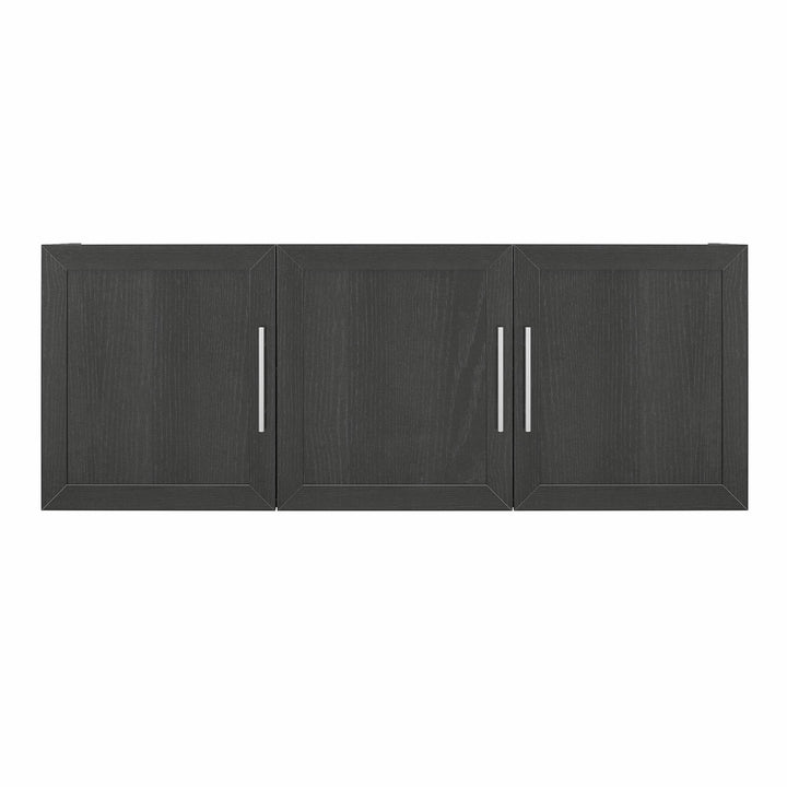 Camberly Framed 54 Inch Wall Cabinet - Black Oak
