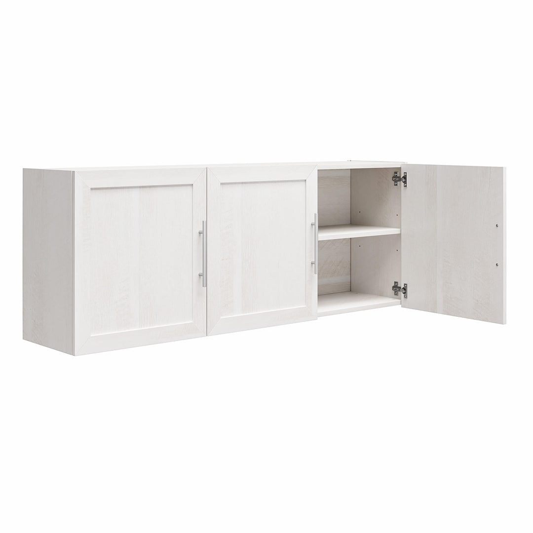 Camberly Framed 54 Inch Wall Cabinet - Ivory Oak