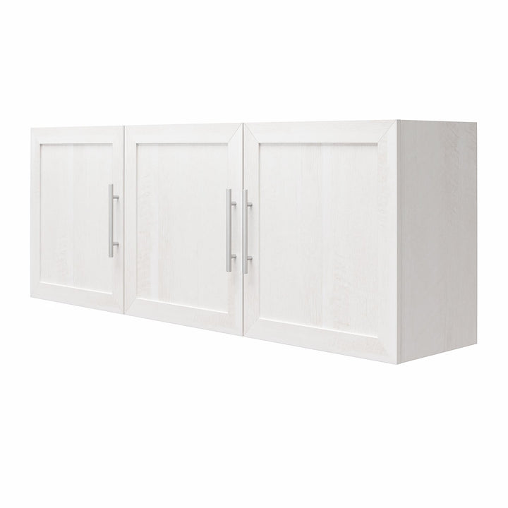 Modern Framed 54 Inch Wall Cabinet -  Ivory Oak