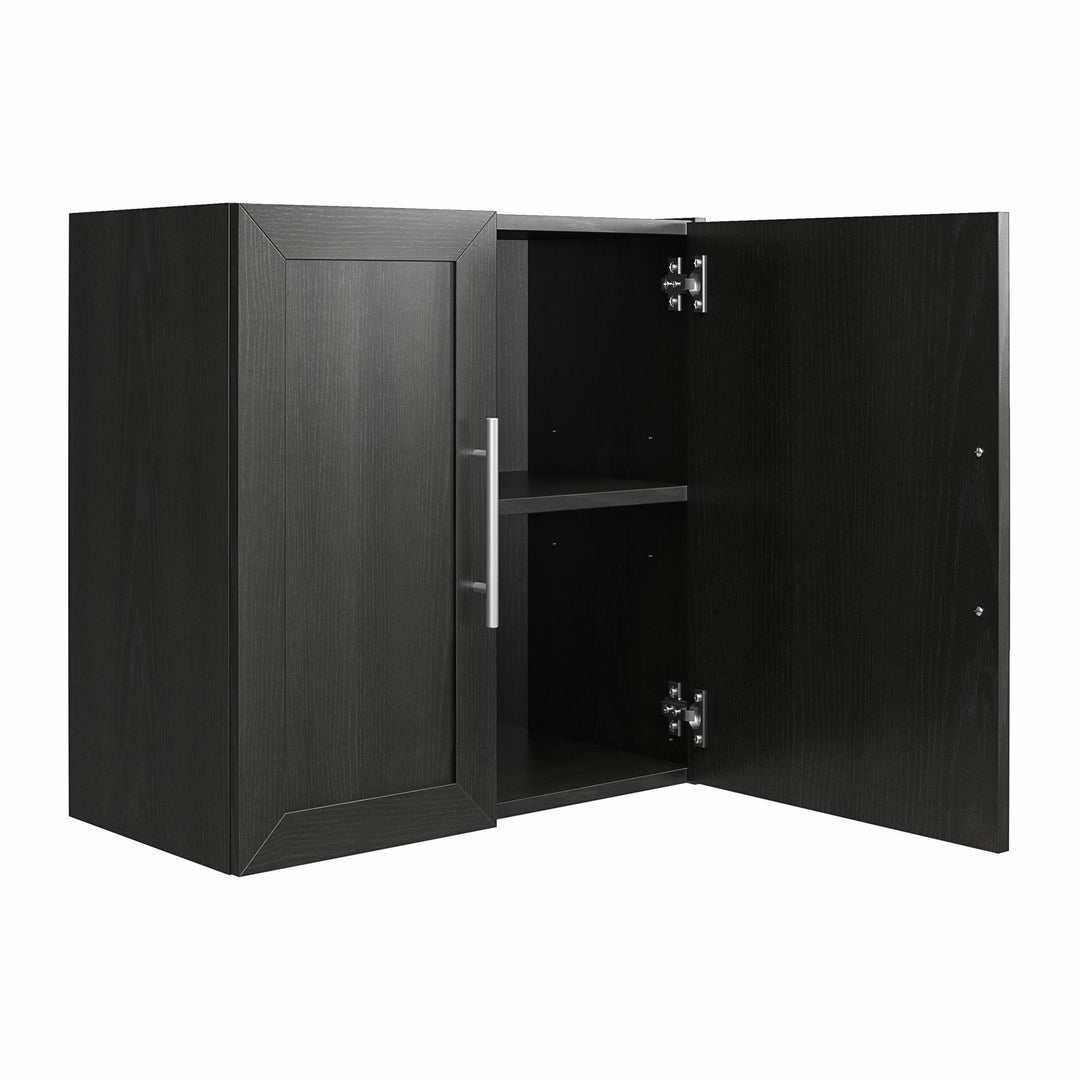 Stylish 24 Inch Cabinet -  Black Oak