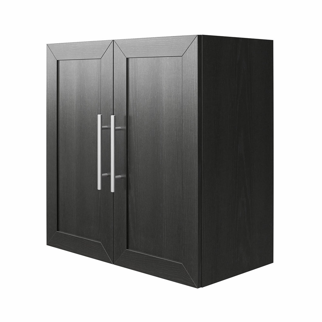 Camberly Wall Cabinet with Frame -  Black Oak