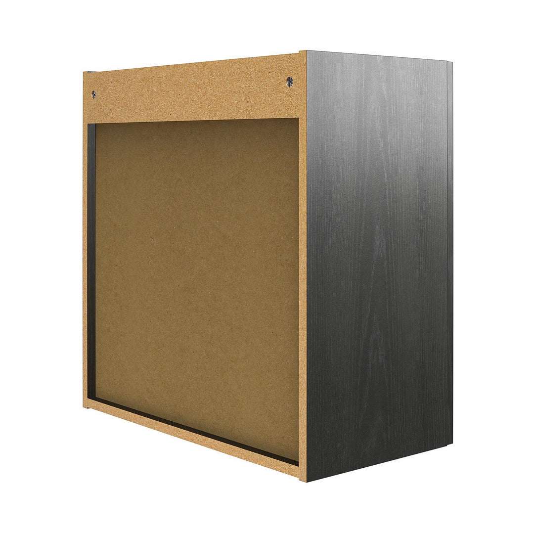 Camberly Framed 24 Inch Wall Cabinet - Black Oak