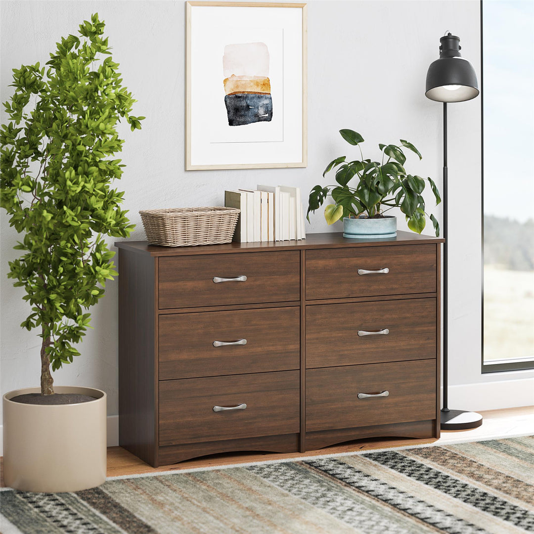 6 drawer dresser solid wood  - Cherry Oak