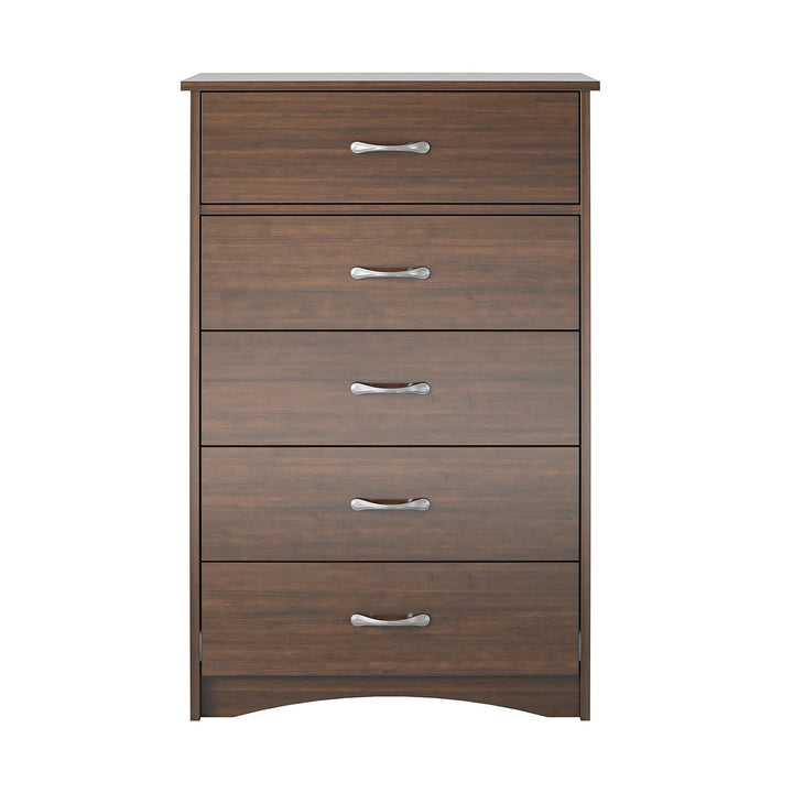 Jerry Hill Tall 5 Drawer Dresser - Cherry Oak