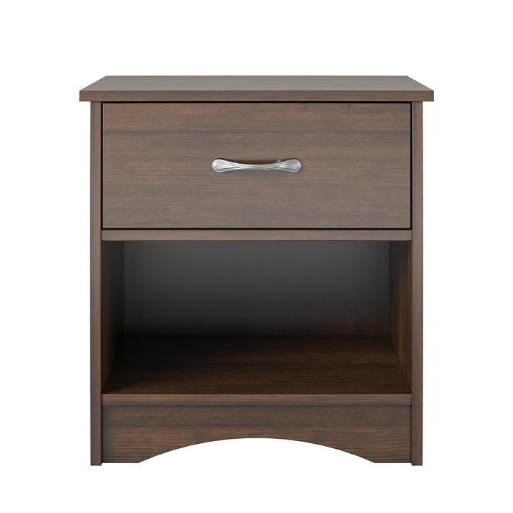 Jerry Hill Nightstand with Drawer - Cherry Oak