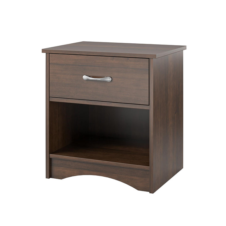 Jerry Hill Nightstand with Drawer - Cherry Oak