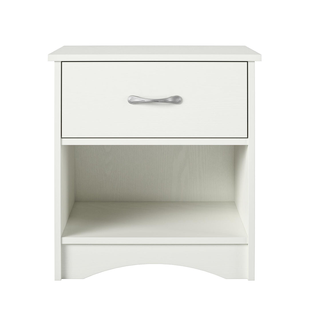 1 drawer nightstand for bedroom  - Ivory Oak
