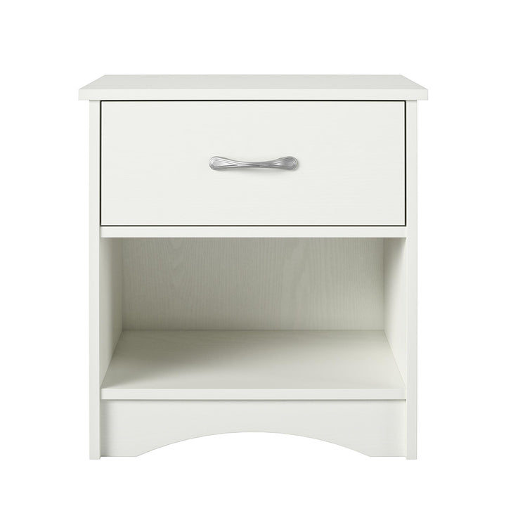 1 drawer nightstand for bedroom  - Ivory Oak