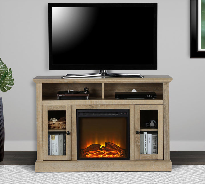 Electric Fireplace TV Console Chicago 50 Inch -  Natural