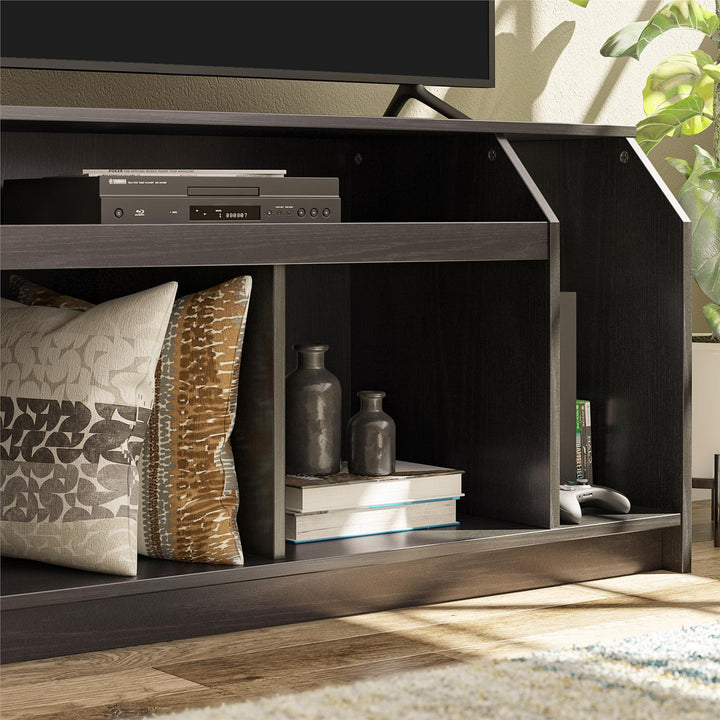 The Loft TV Stand for TVs up to 59 Inches - Black Oak