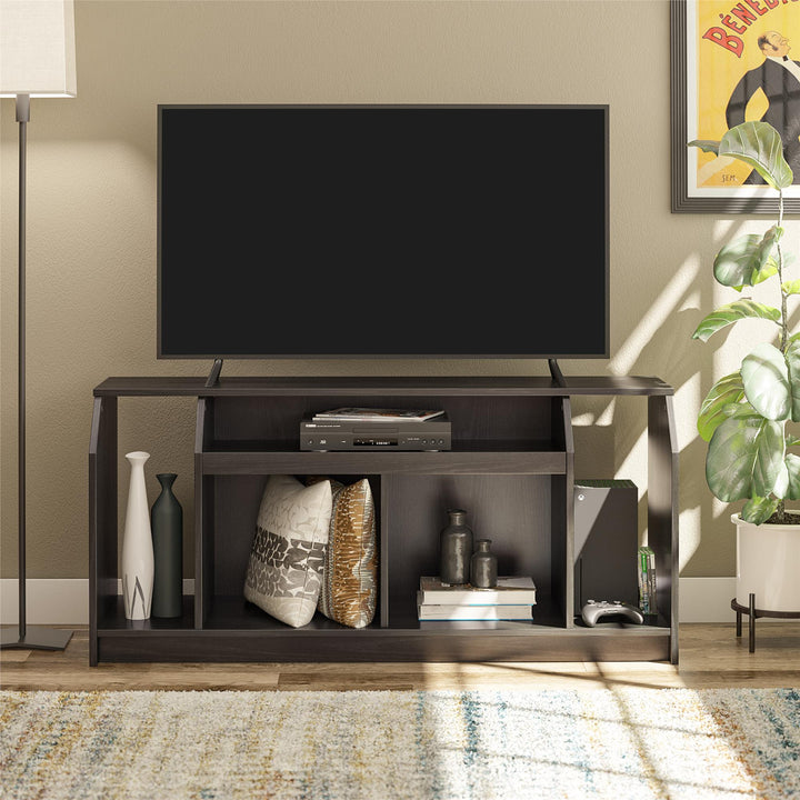 The Loft TV Stand for TVs up to 59 Inches - Black Oak