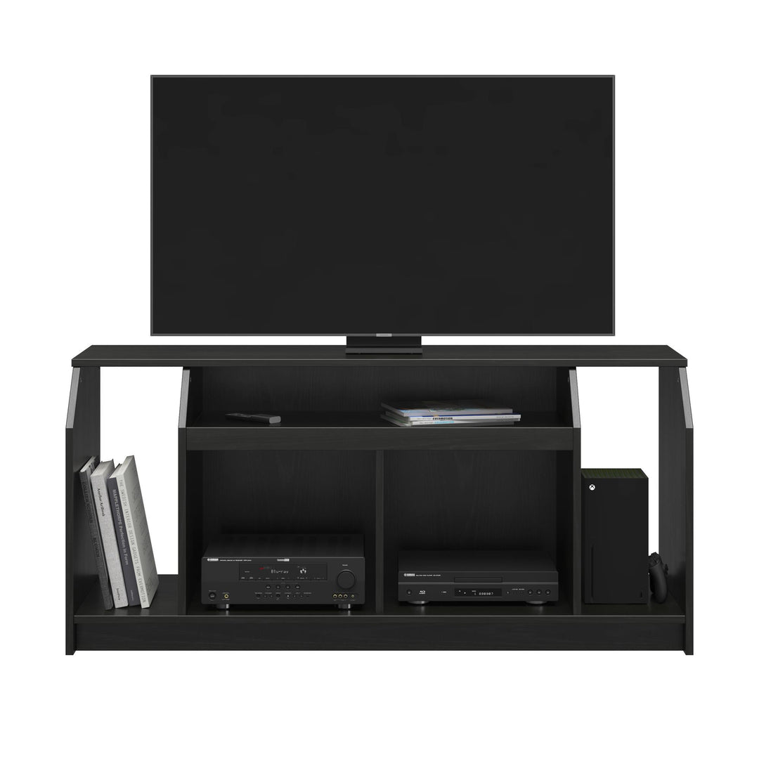 The Loft TV Stand for TVs up to 59 Inches - Black Oak