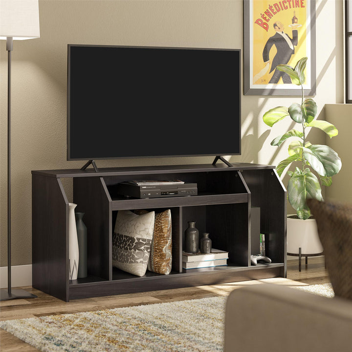 The Loft TV Stand for TVs up to 59 Inches - Black Oak
