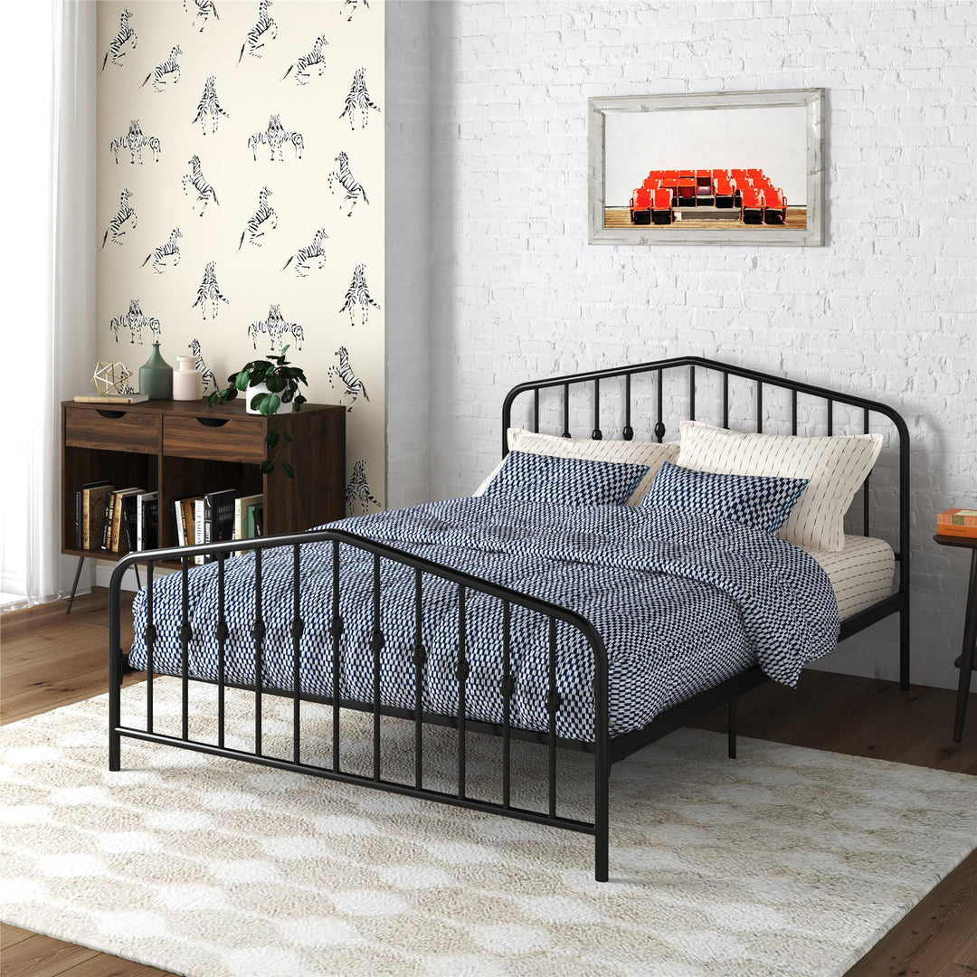 Bushwick Metal Bed - Black - Queen