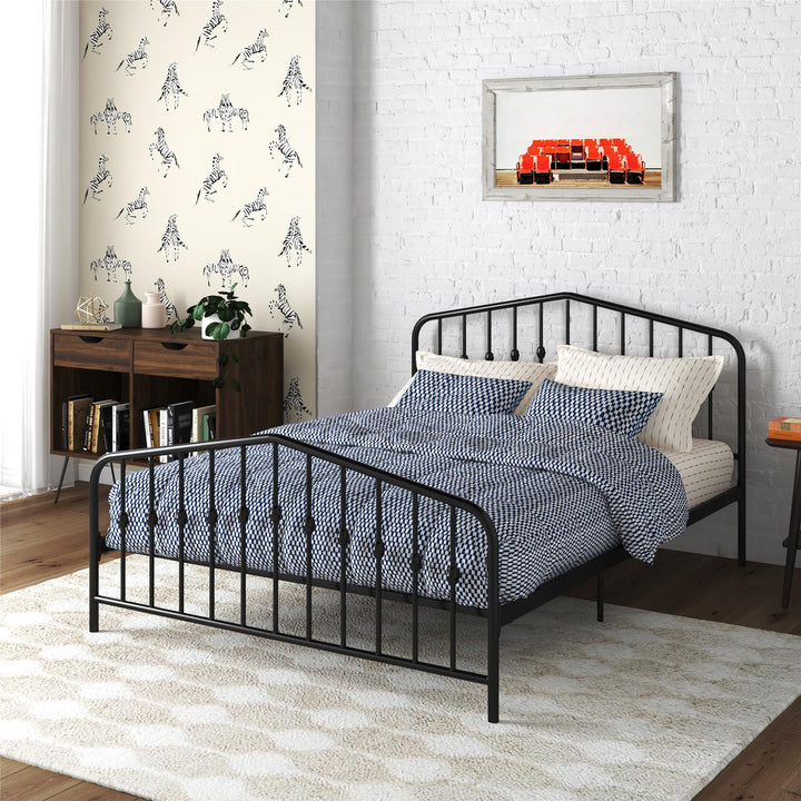 Bushwick Metal Bed - Black - Queen