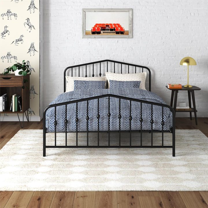 Bushwick Metal Bed - Black - Queen