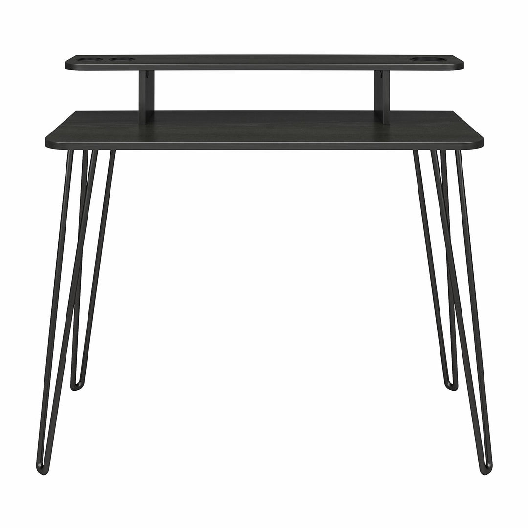 Vanity with Modern Design -  Black Oak