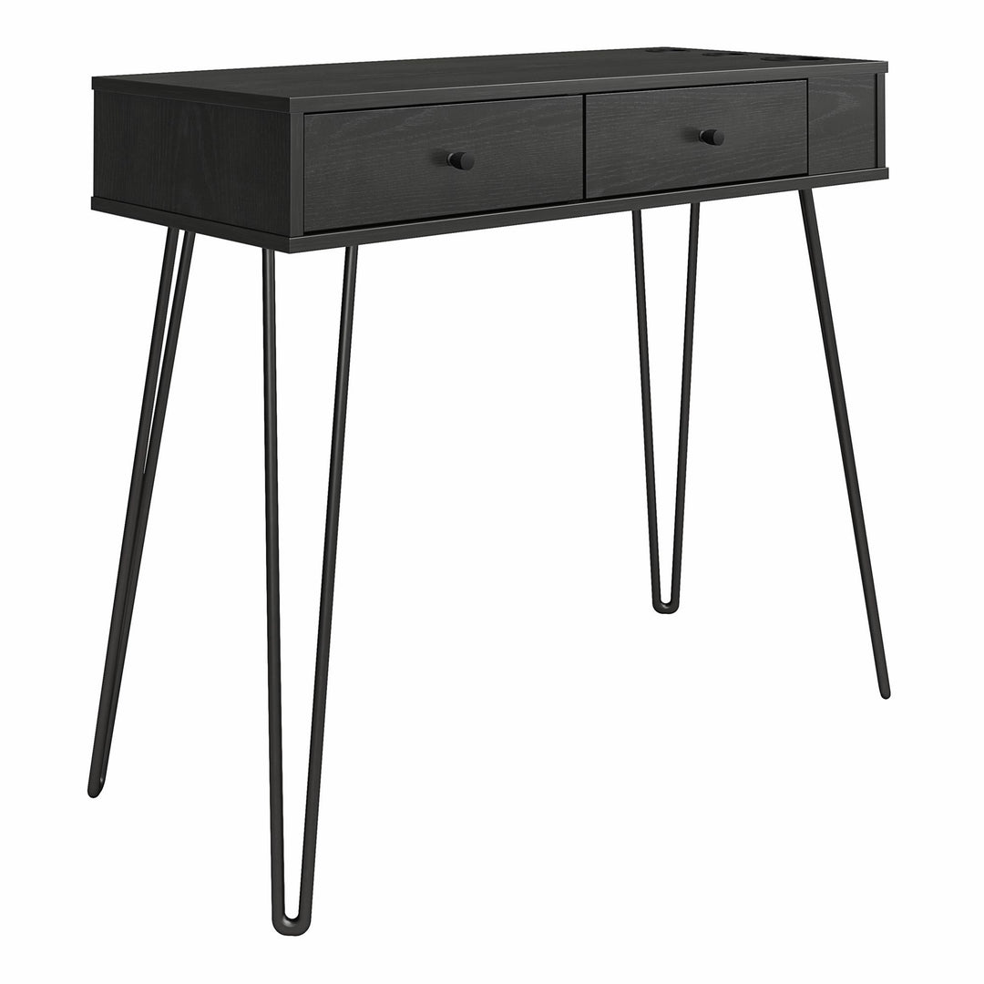 Kimberly At Home Vanity with Drawers - Black Oak