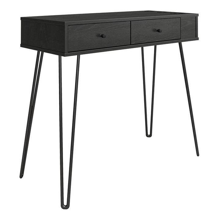 Kimberly At Home Vanity with Drawers - Black Oak