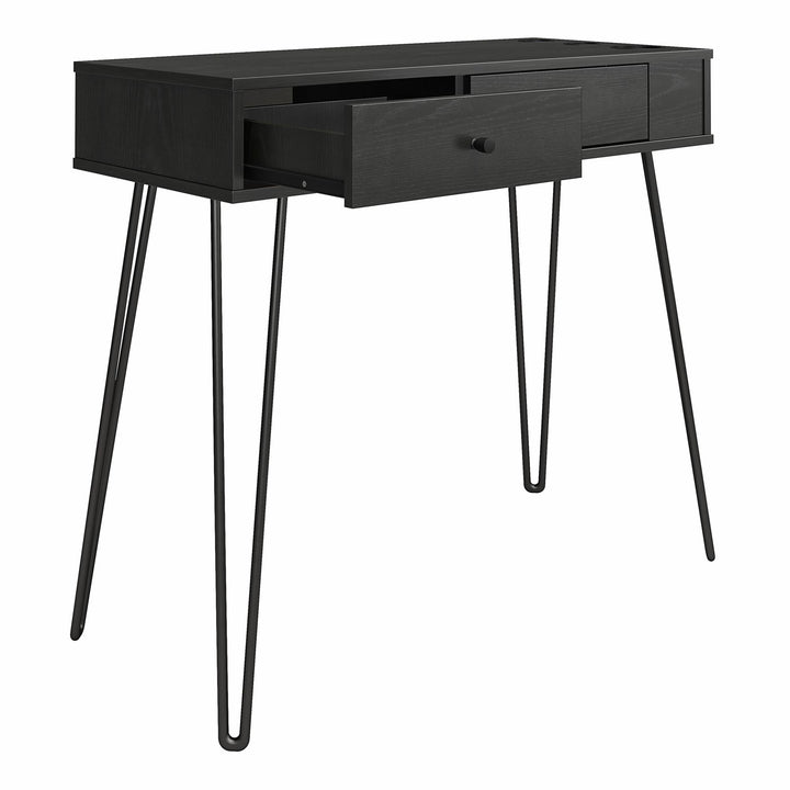 Kimberly At Home Vanity with Drawers - Black Oak