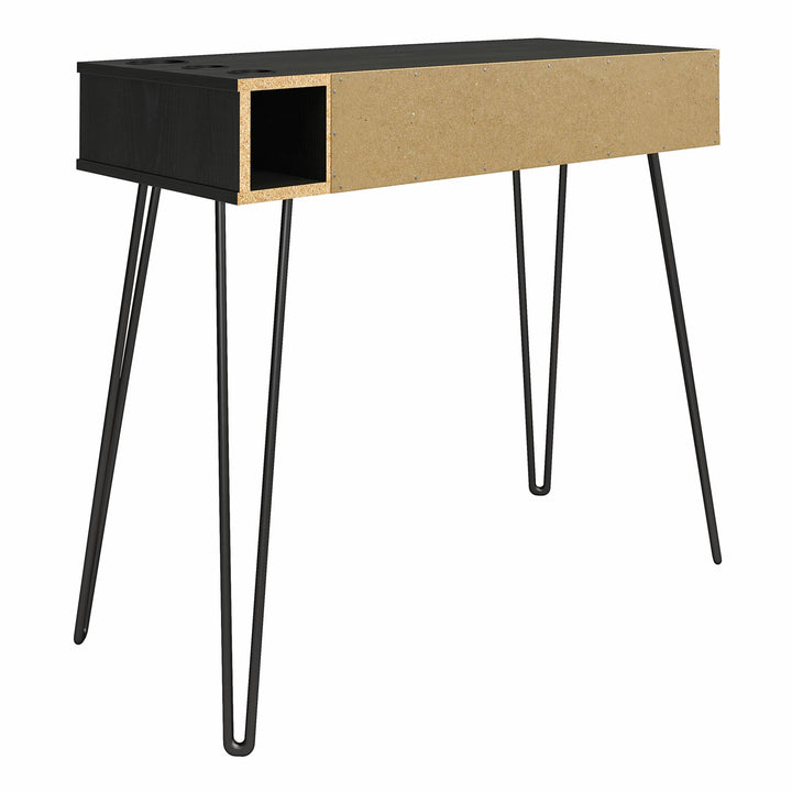 Kimberly At Home Vanity with Drawers - Black Oak