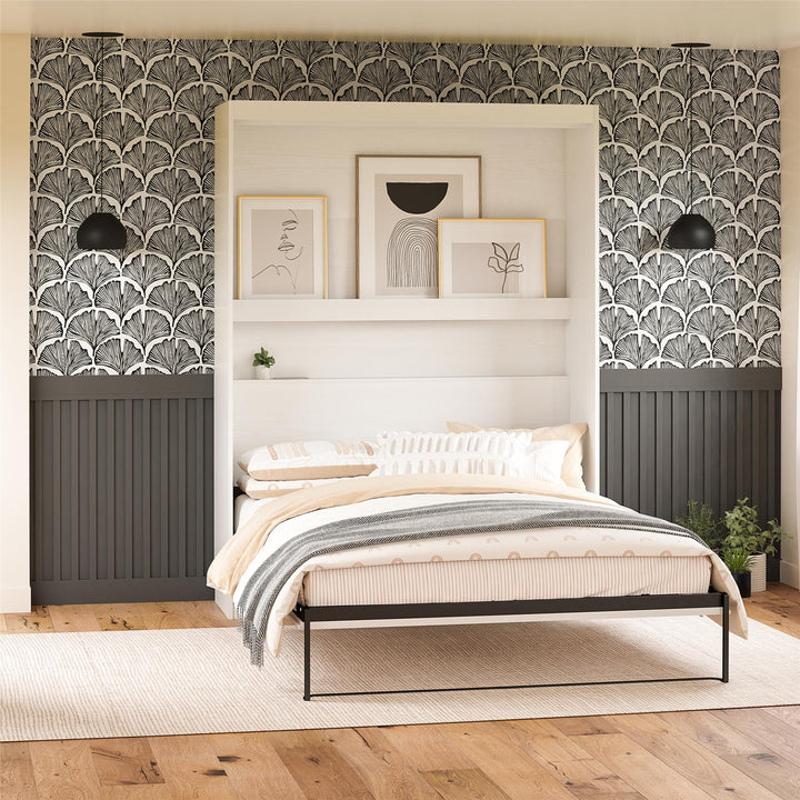 Her Majesty Full Size Murphy Bed - White - Full