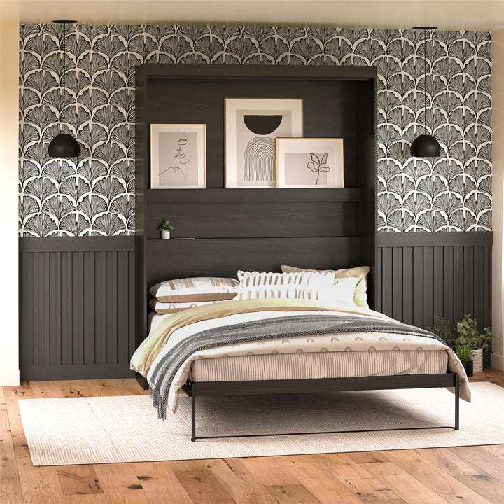 Her Majesty Full Size Murphy Bed - Black Oak - Full