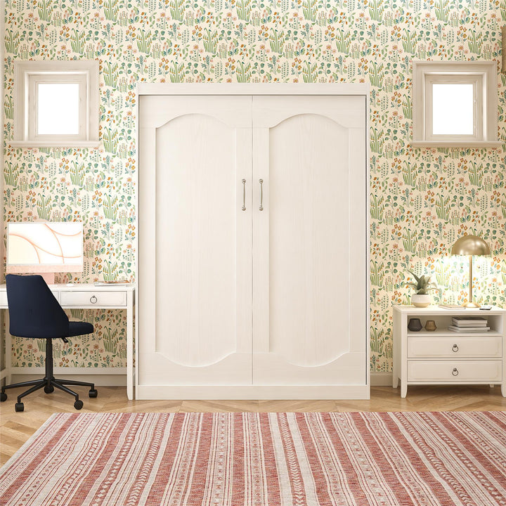 Her Majesty Queen Murphy Bed - White - Queen