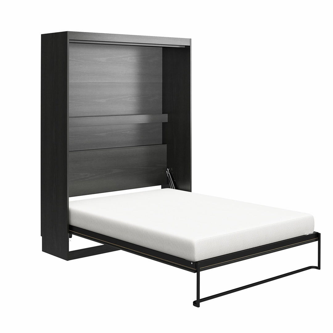 Her Majesty Murphy Bed - Black Oak - Queen